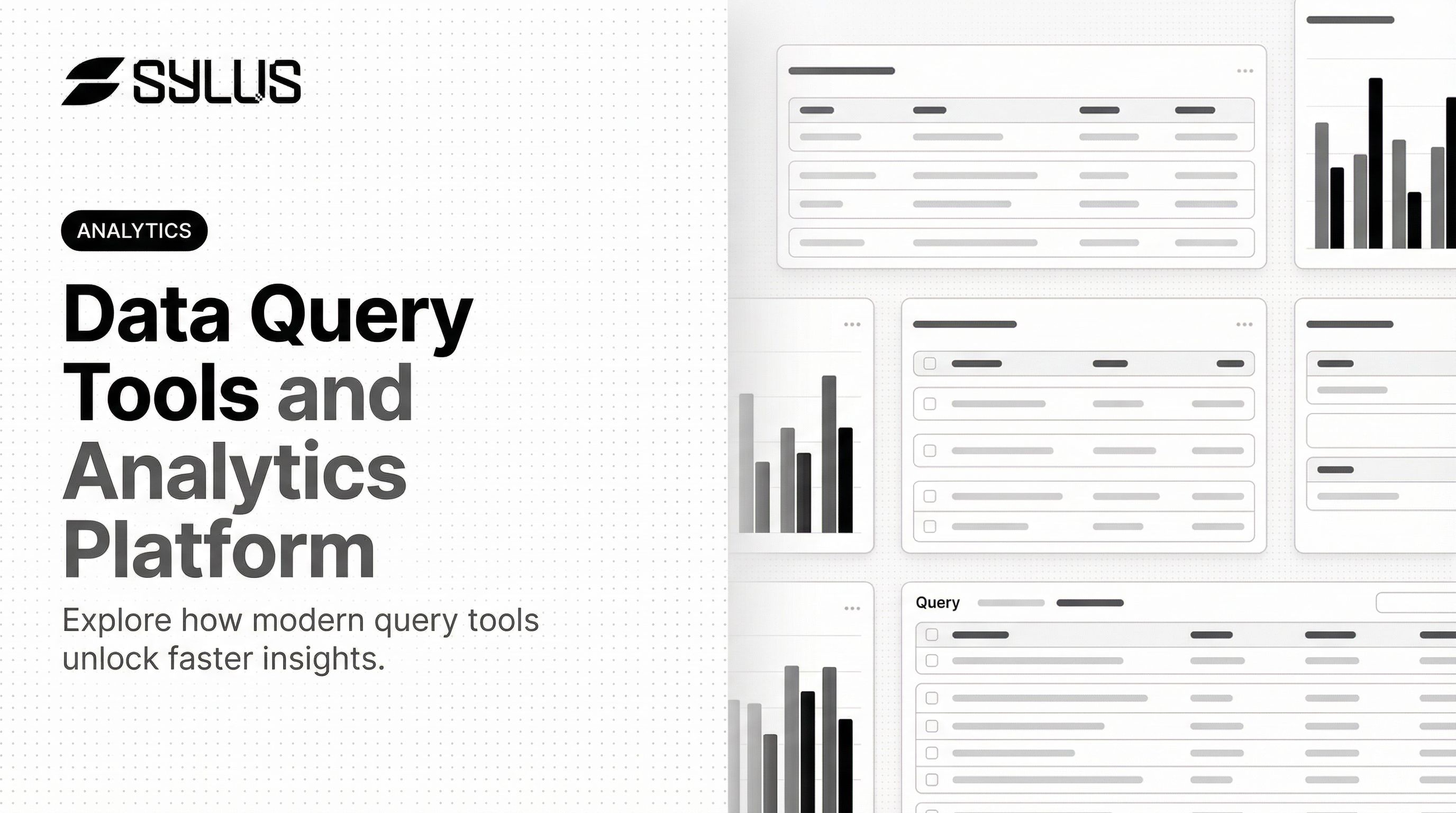 Data Query Tools & Analytics Platform