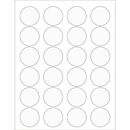 ignoreGeneration#Clear Circle Laser Labels