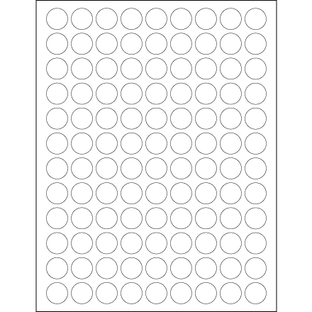 ignoreGeneration#Removable Circle Laser Labels