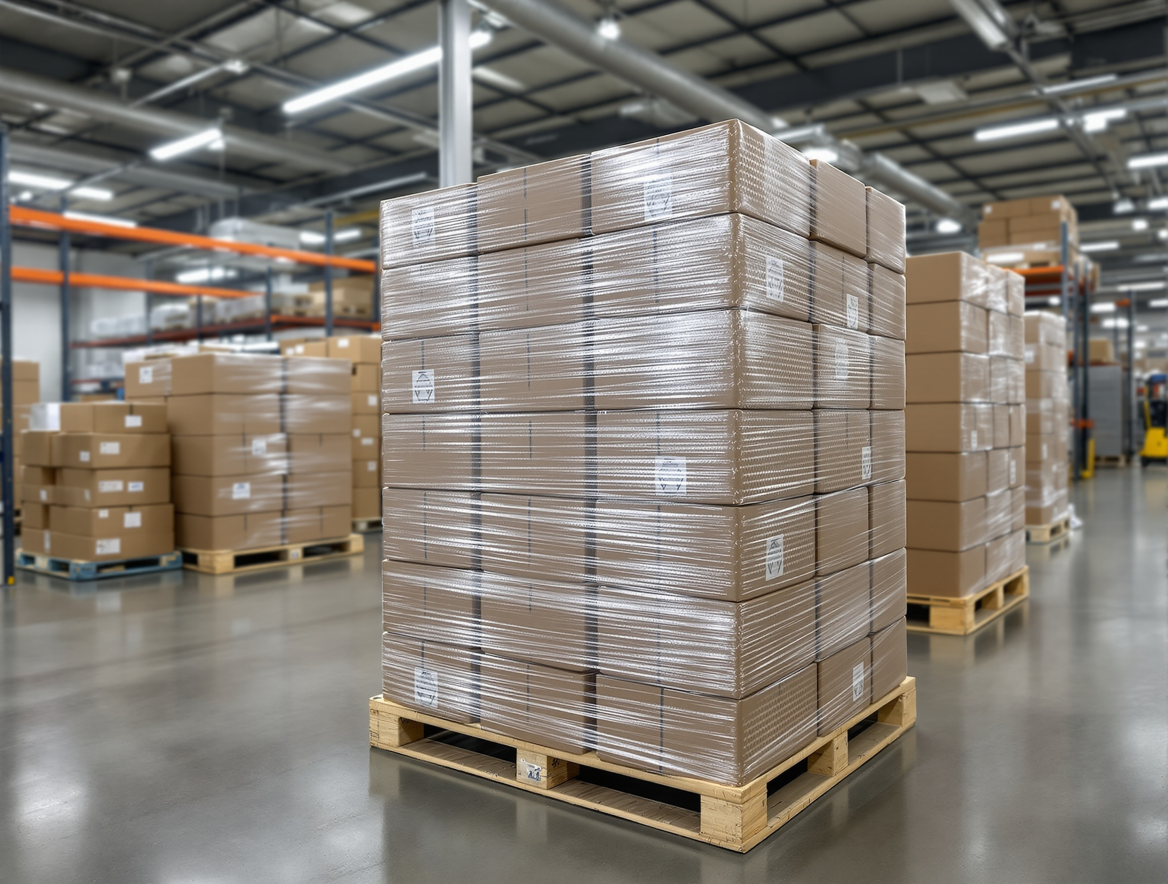Food industry packaging with ventilated pallet wrap for maintaining product freshness#1.2