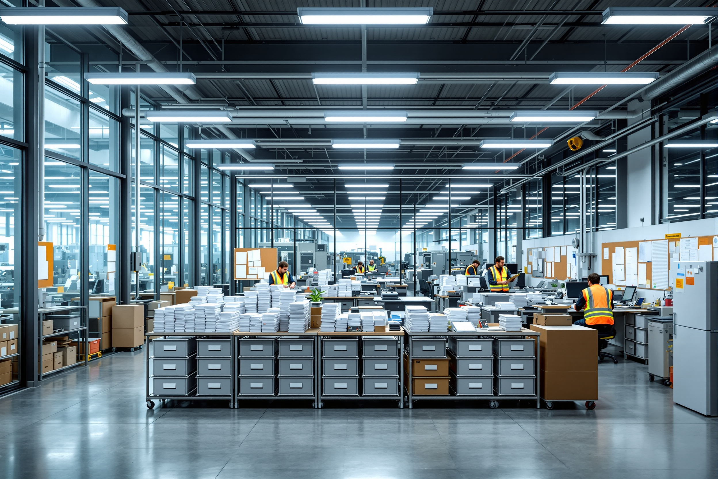 Manufacturing facility mail organization and inter-department communication#1.6