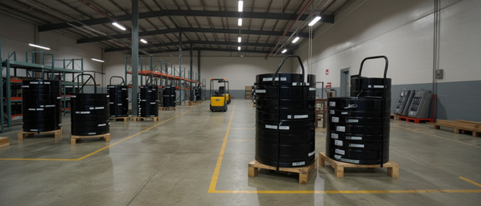Industrial packaging operations with heavy-duty strapping carts for steel and plastic materials#16.9