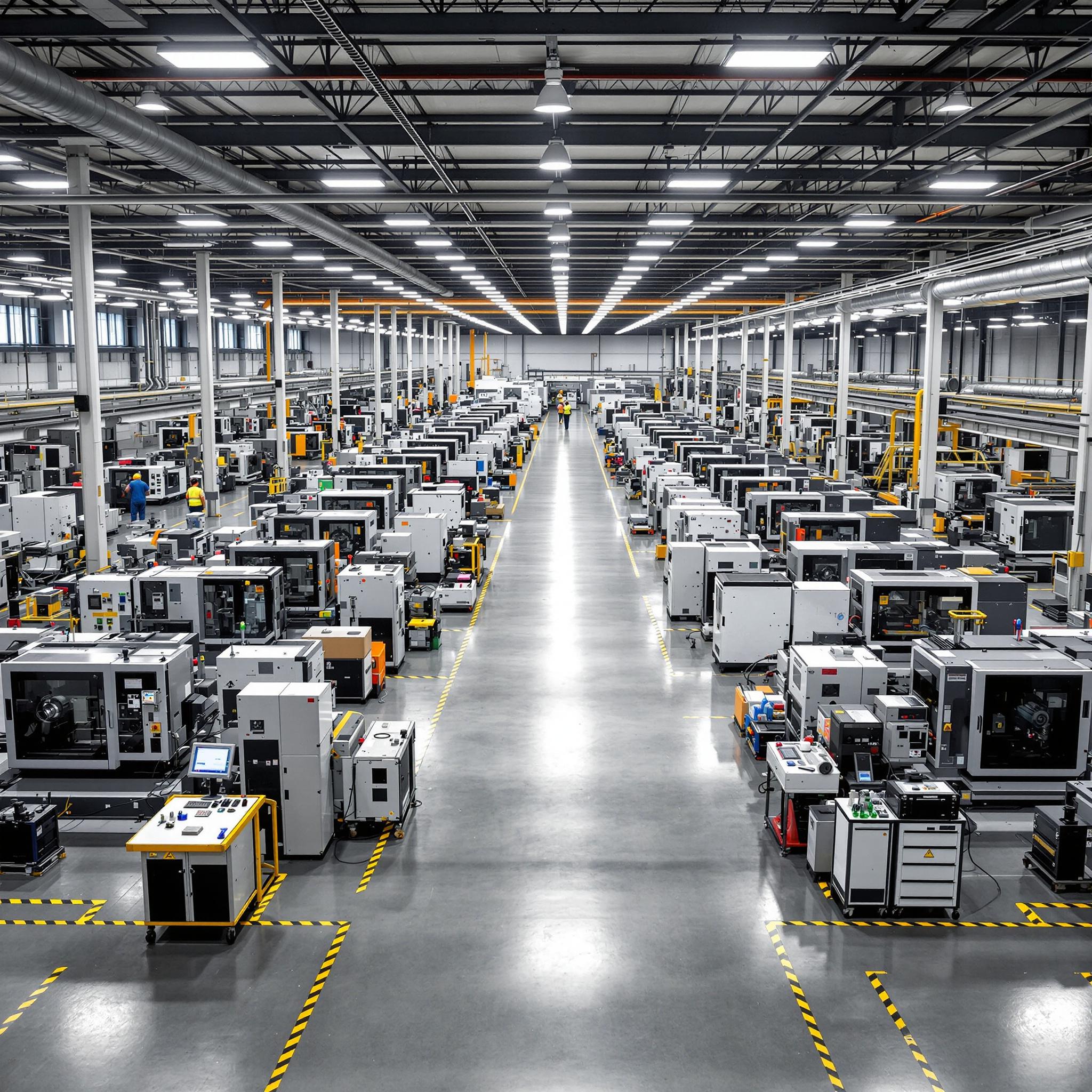 Industrial injection molding facility with precision equipment and quality control systems#1.0