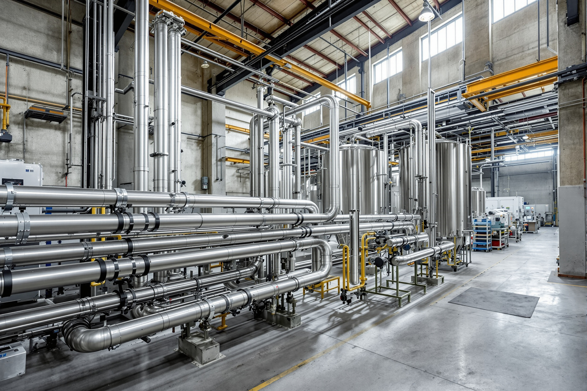 Industrial manufacturing facility with tubing systems#1.6