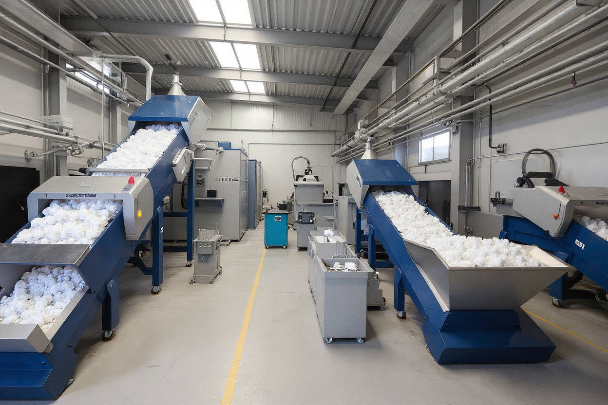 Plastics Manufacturing facility with recycling and processing equipment#1.5