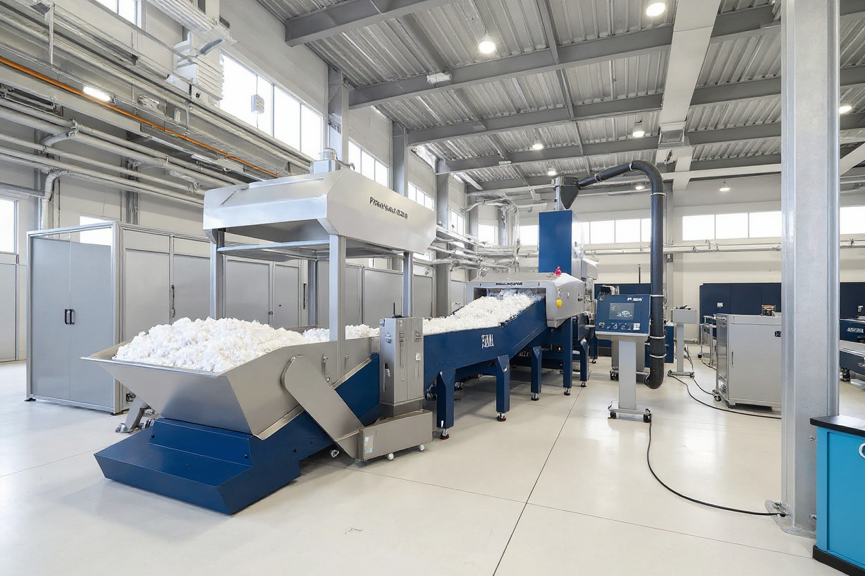 Industrial automation facility using robotic systems and filtration equipment for automated plastic processing operations#1.5