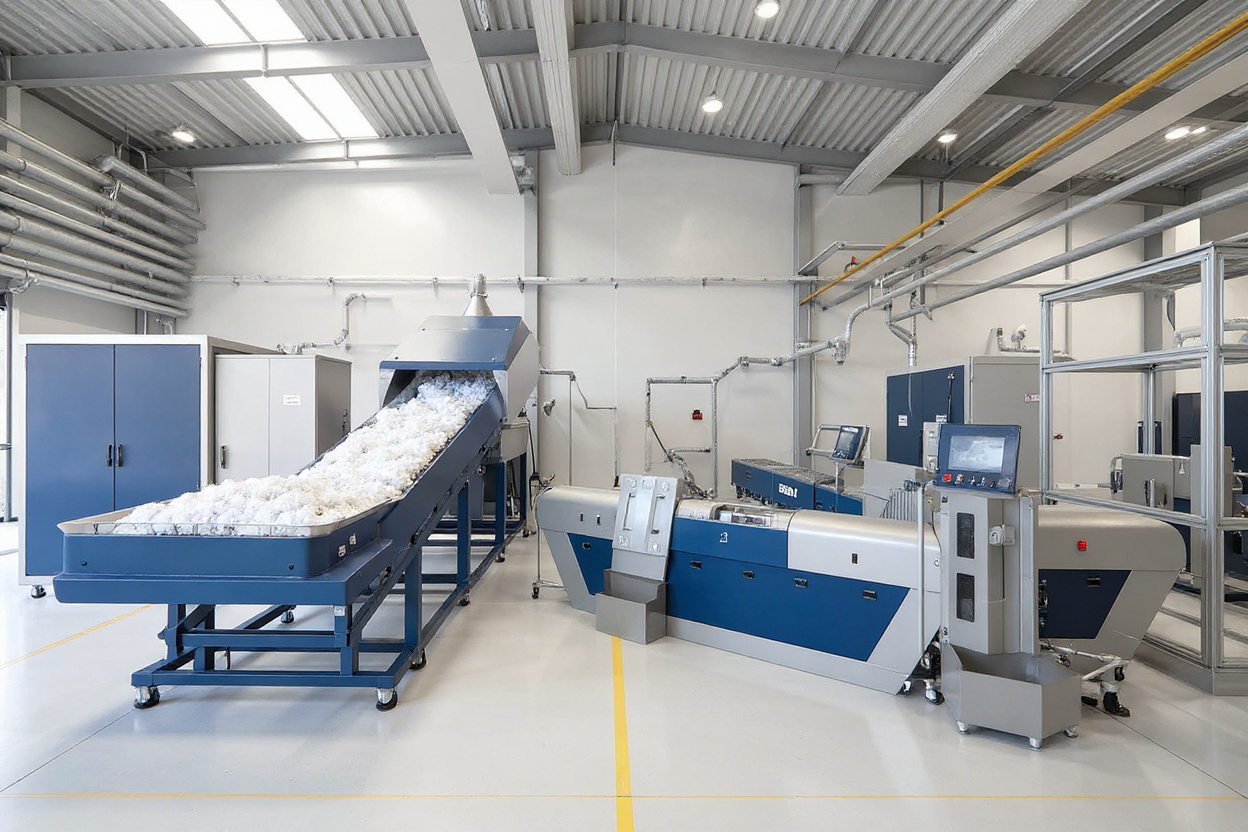 Injection molding manufacturing facility with melt filtration equipment for precision plastic component production#1.5