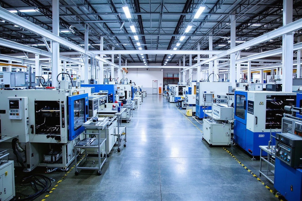 Injection molding facility with automated production equipment#1.5