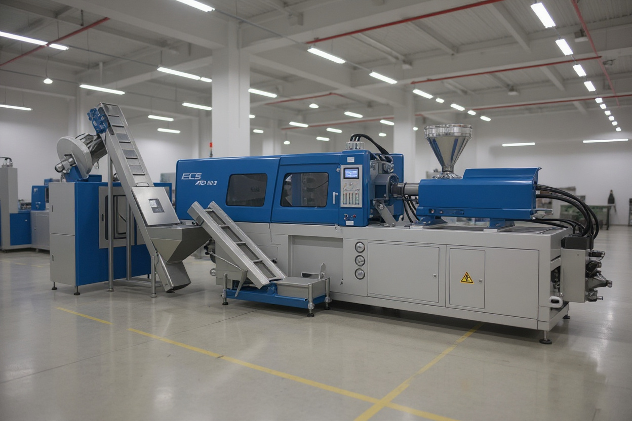Industrial automation facility with robotic injection molding systems#1.5