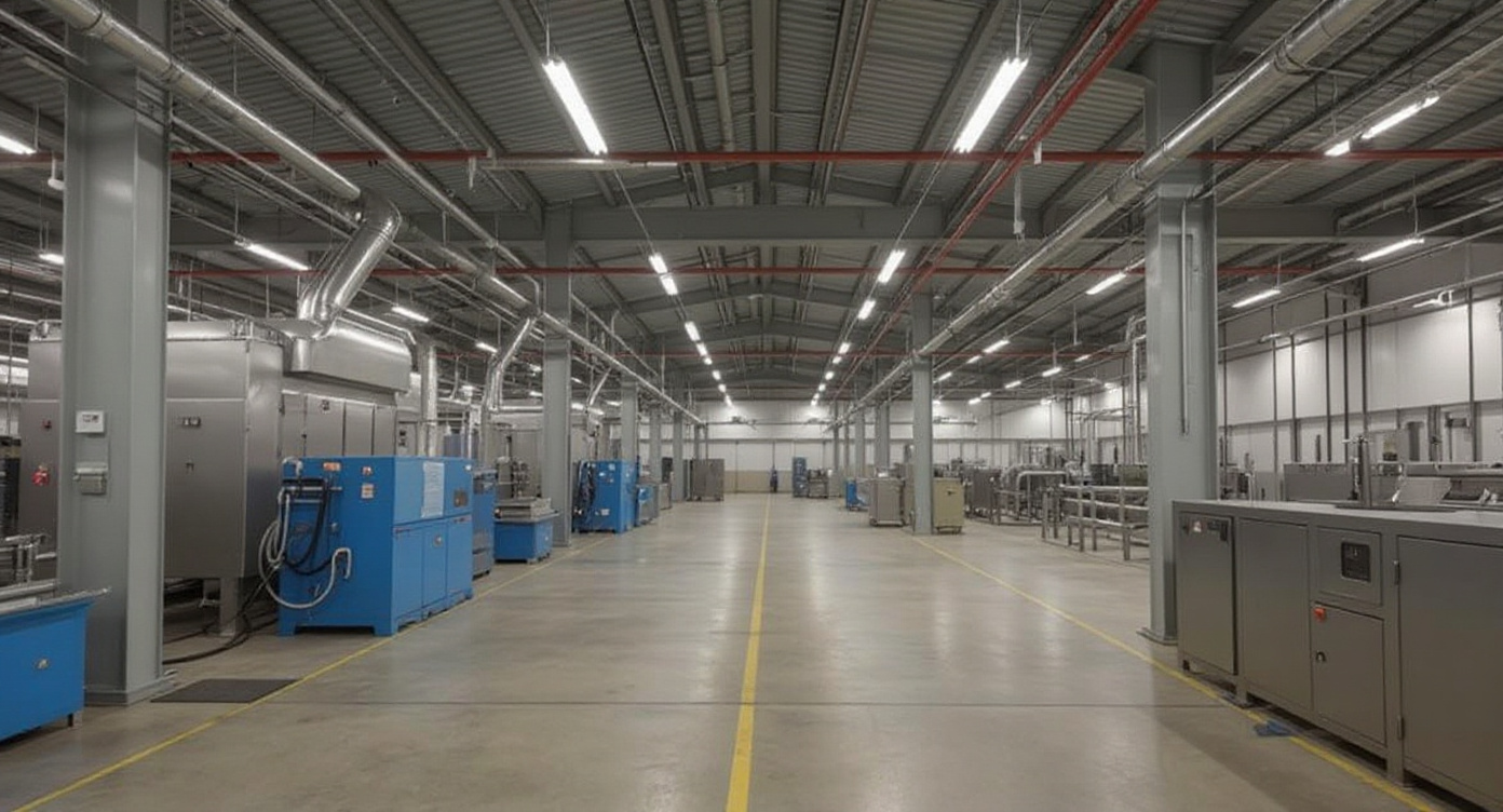 Industrial manufacturing facility with tubing systems#1.9