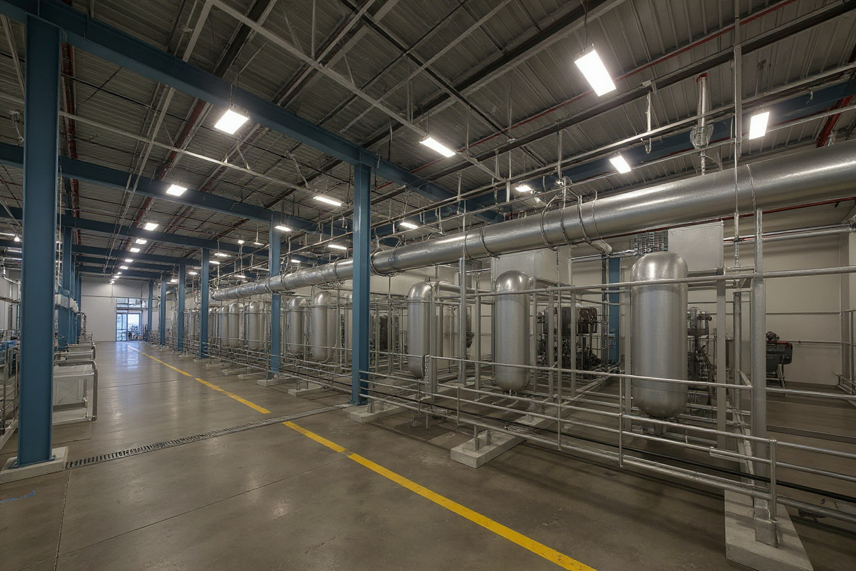 Industrial processing plant with tubing infrastructure#1.6