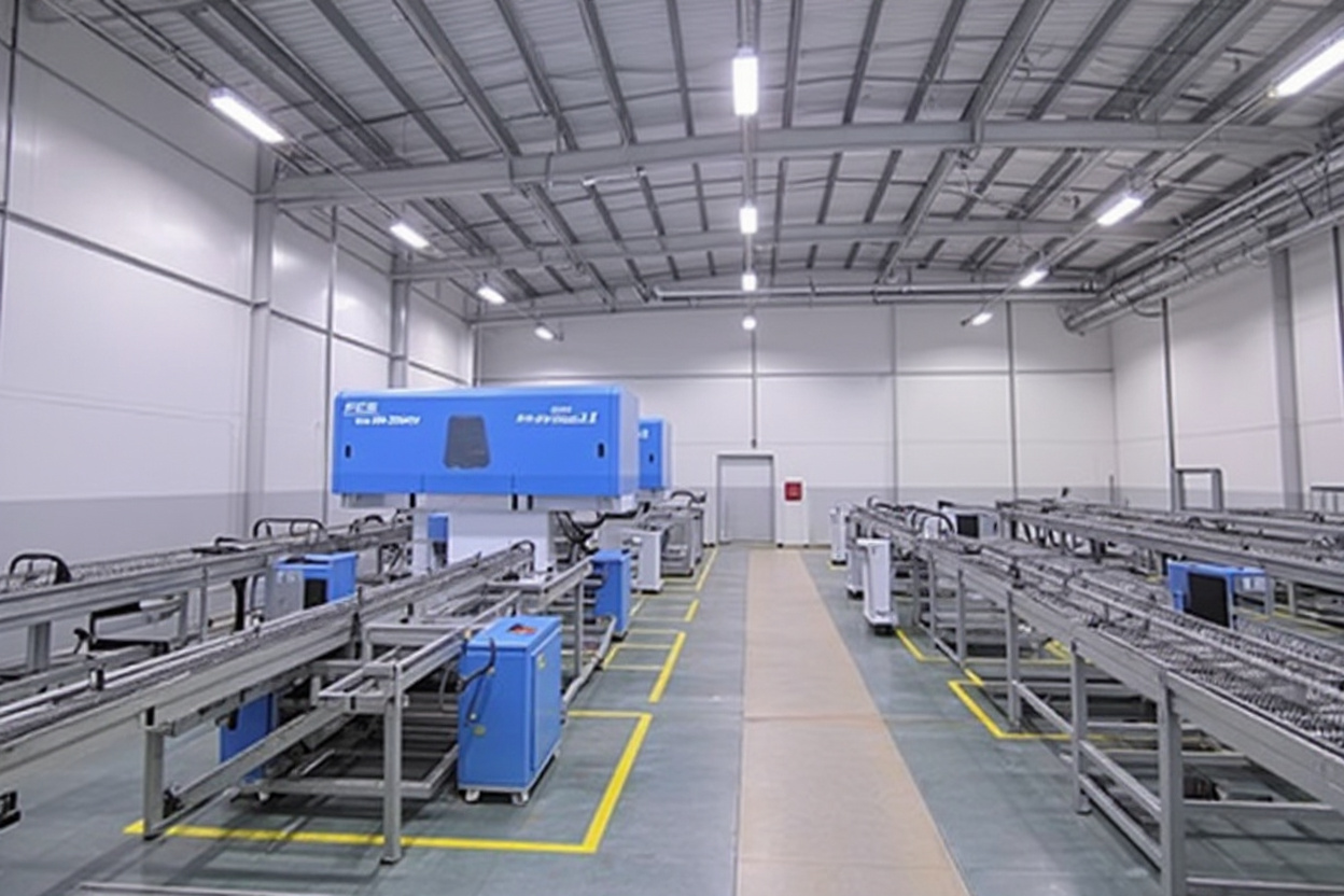 Industrial automation facility with robotic systems and manufacturing equipment#1.5