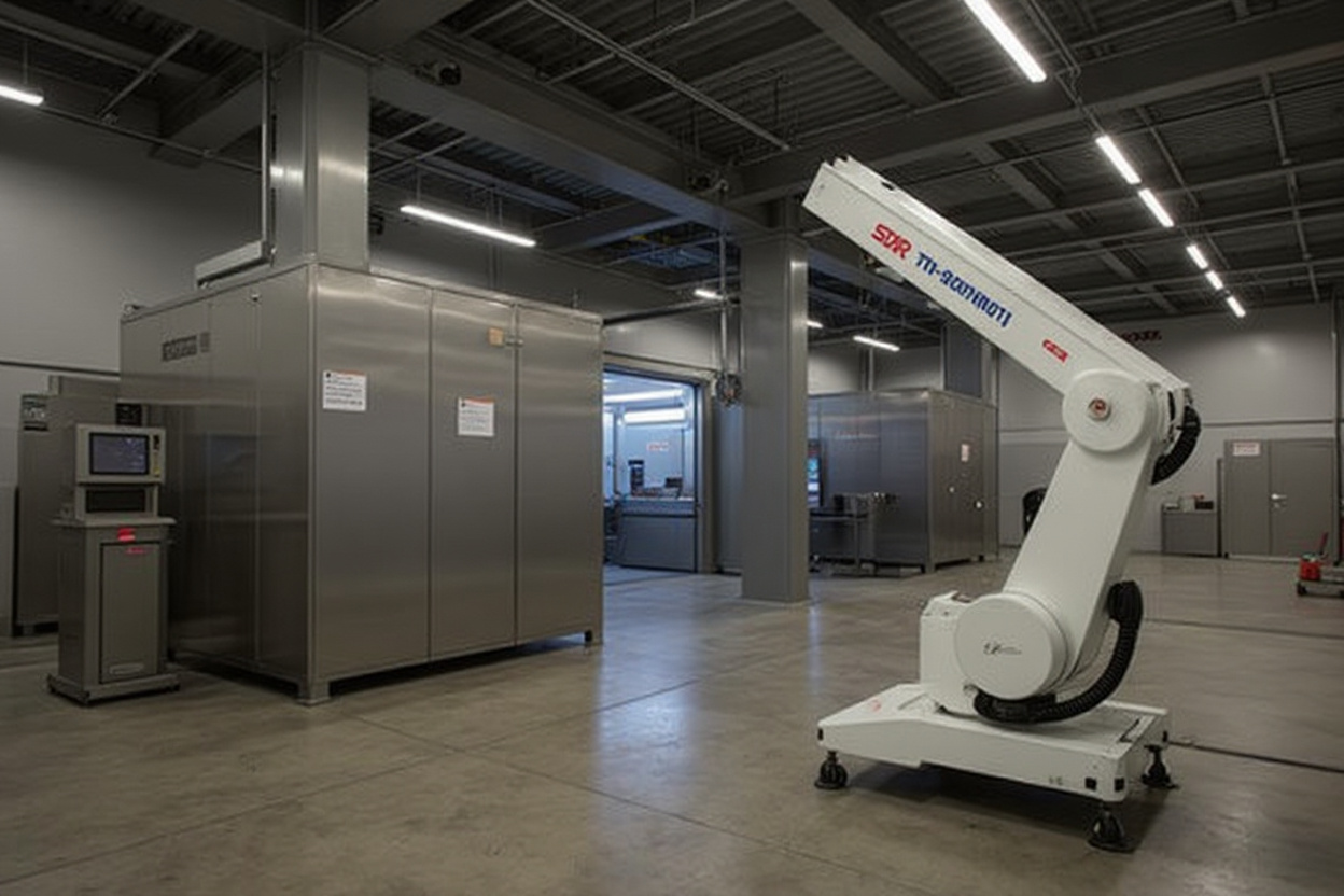 Robot automation applications in modern manufacturing facility#1.5