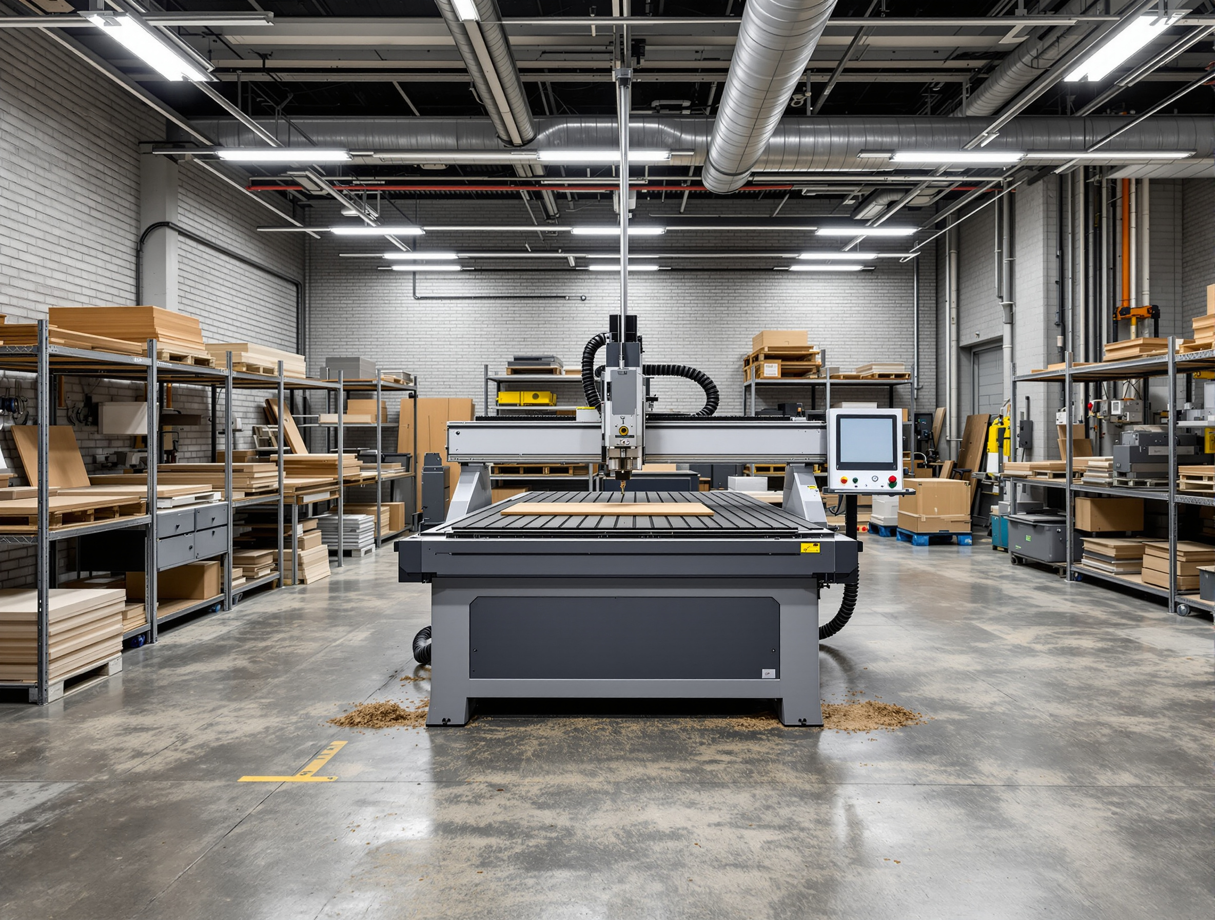 Manufacturing facility using CNC router for prototyping and small batch production#1.3