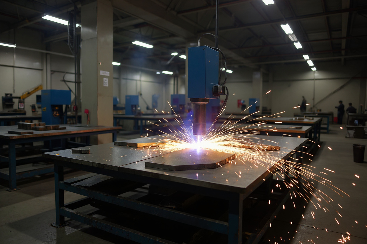 Metal fabrication industry using Hypertherm plasma cutters for precision cutting applications#1.6