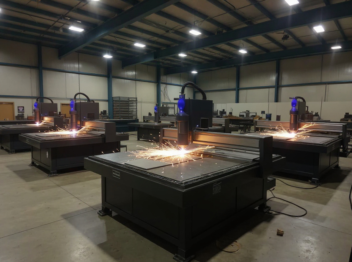 Metal fabrication shops using CNC router tables for precision cutting#1.2