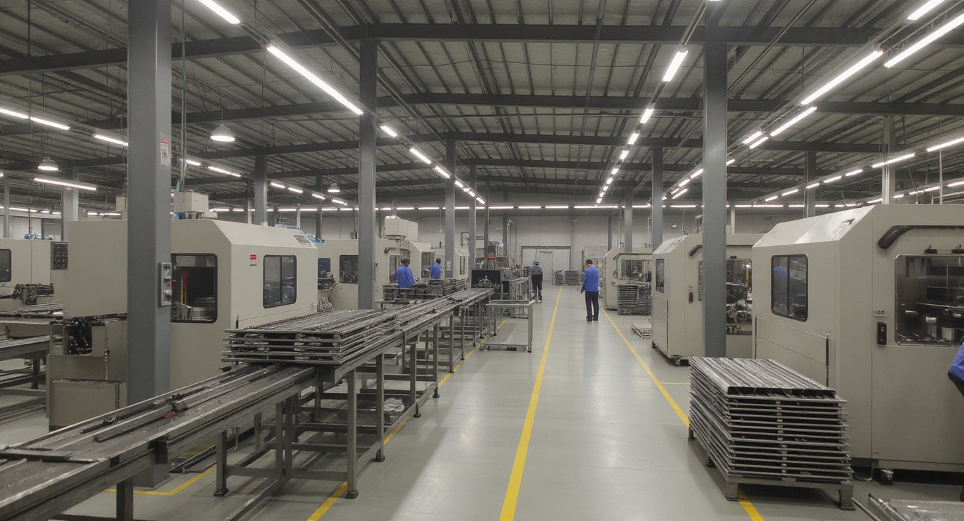 Automotive manufacturing facility with precision metal cutting and automotive parts production#1.9