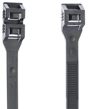 ignoreGeneration#EASY BELTURING ELEMATIC - Outside serrated cable ties with low profile head and manufactured with UV-resistant polymer. Tool-free installation
