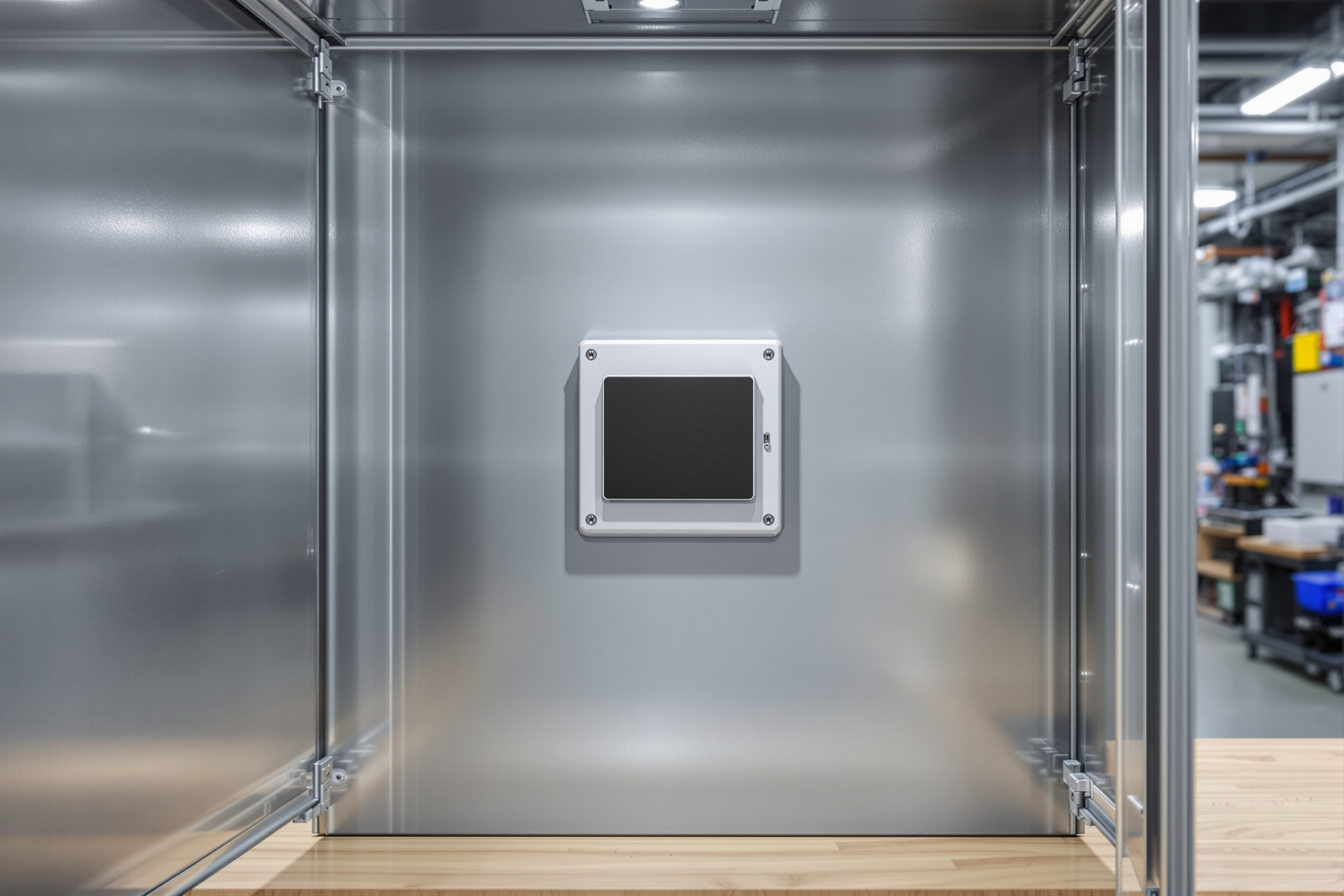 Panel mounting installation with 305 x 212 mm cut requirements for industrial cabinet integration#1.5