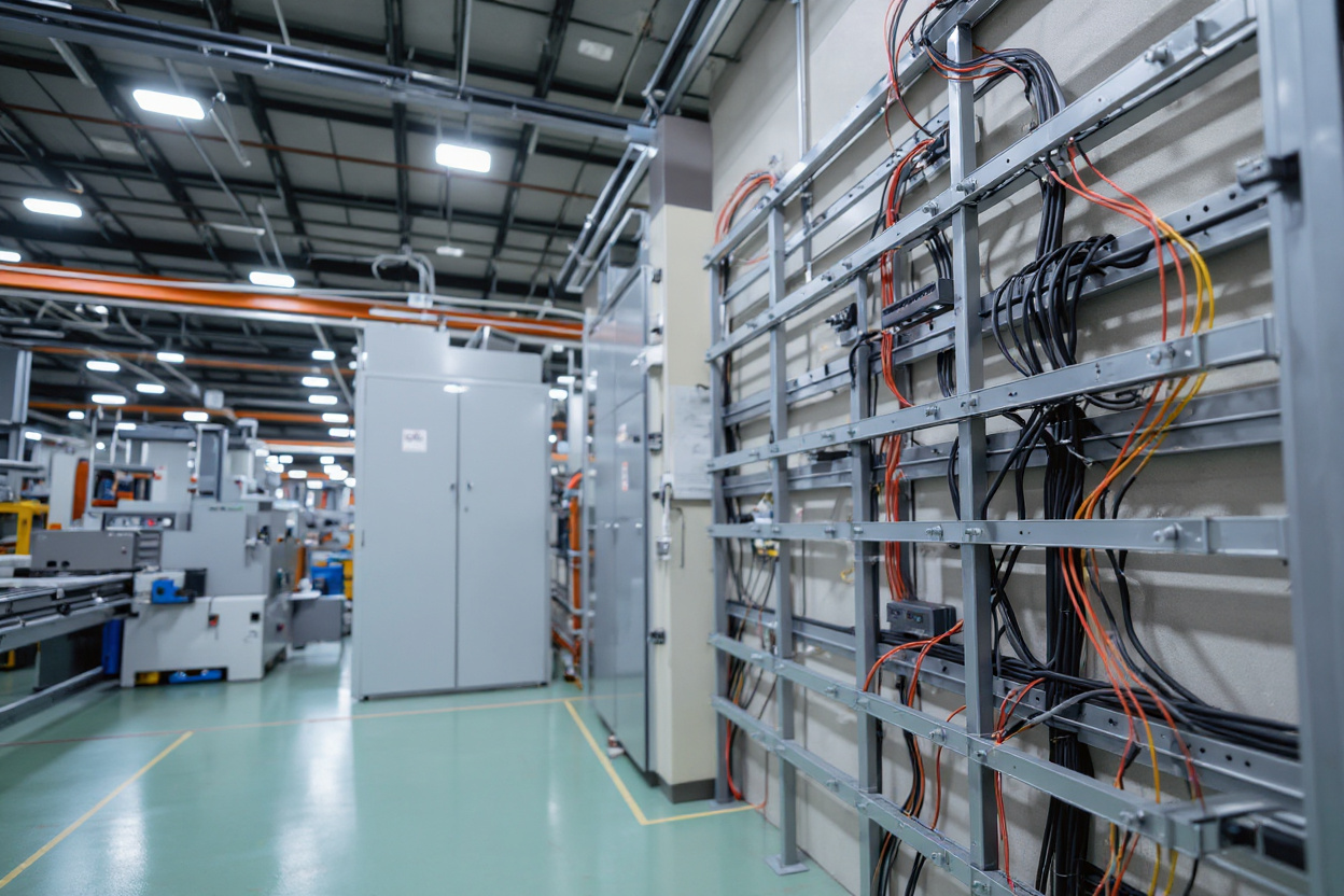 Industrial Automation electrical control systems requiring organized cable management for automated processes and machinery#1.6