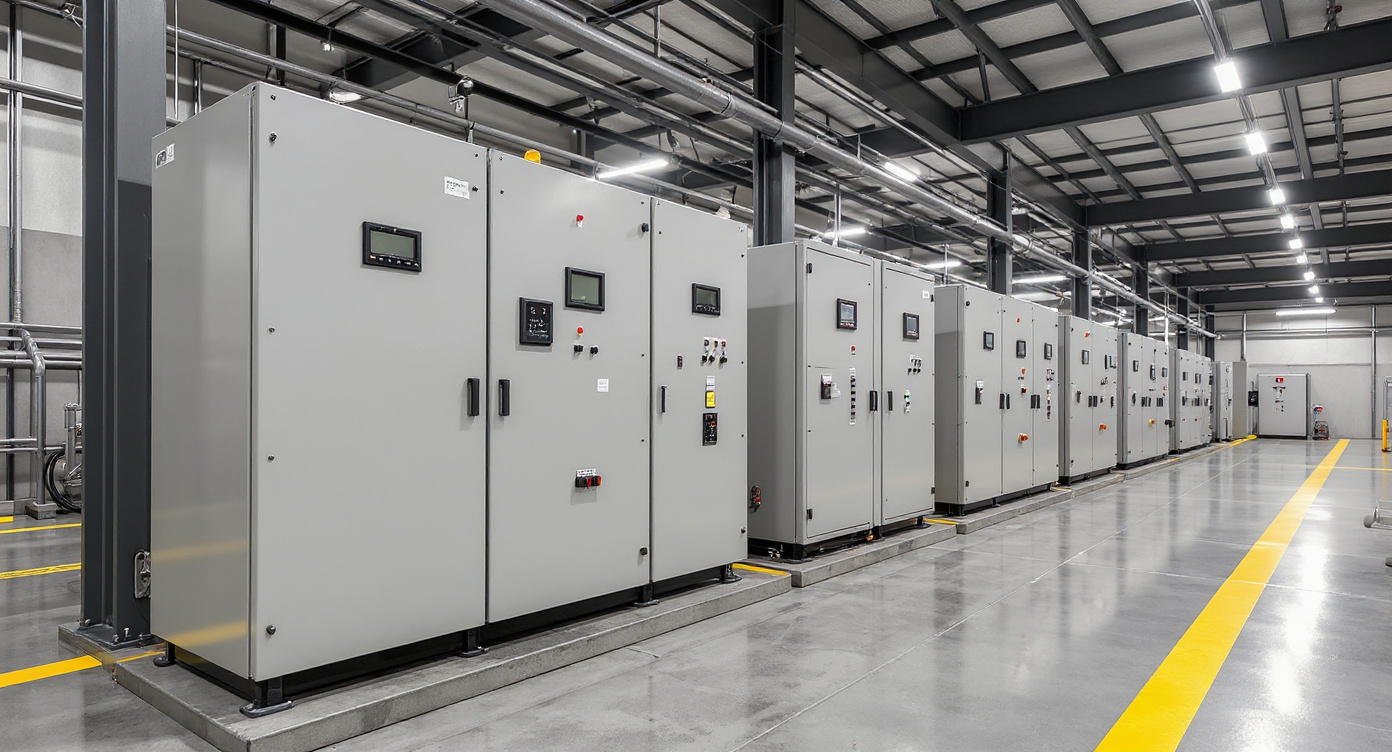 Industrial automation control systems with monitoring equipment and electrical panels#1.9