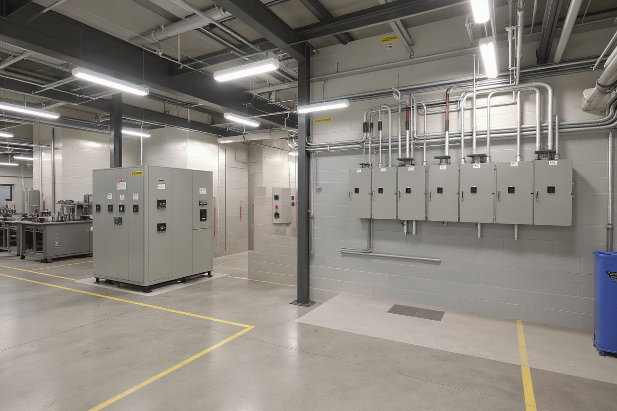 Manufacturing plants with industrial electrical protection systems and fuse switch disconnectors#1.5