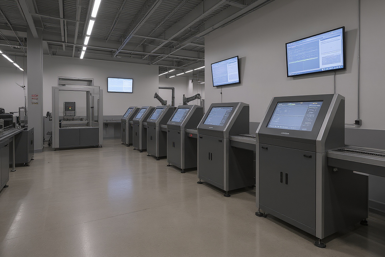 Manufacturing automation control systems with HMI interfaces for production line monitoring#1.6