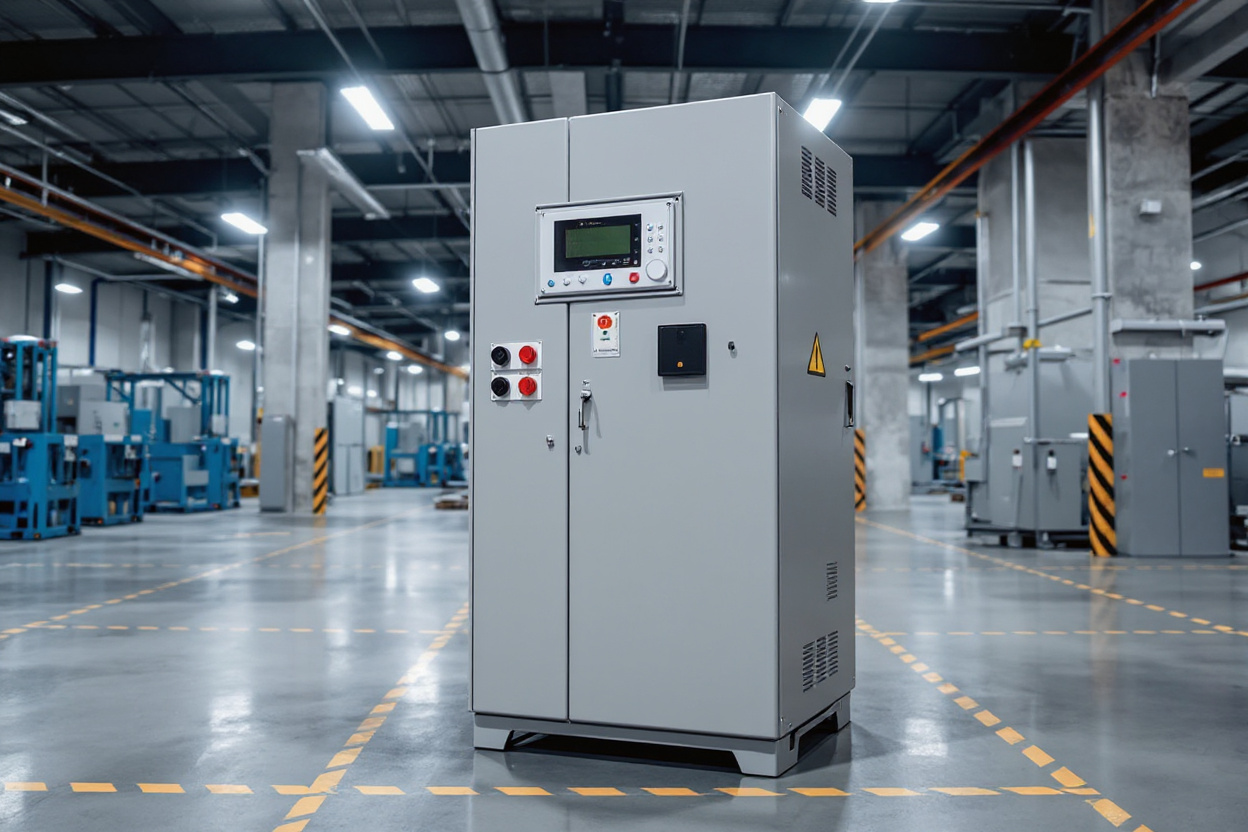 Medium voltage motor control panel in industrial setting#1.5