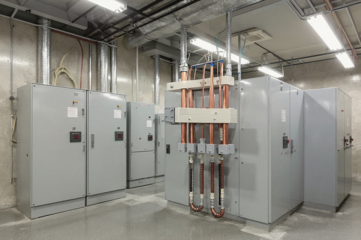 Main switchboard electrical panels and distribution equipment for high current applications#1.5