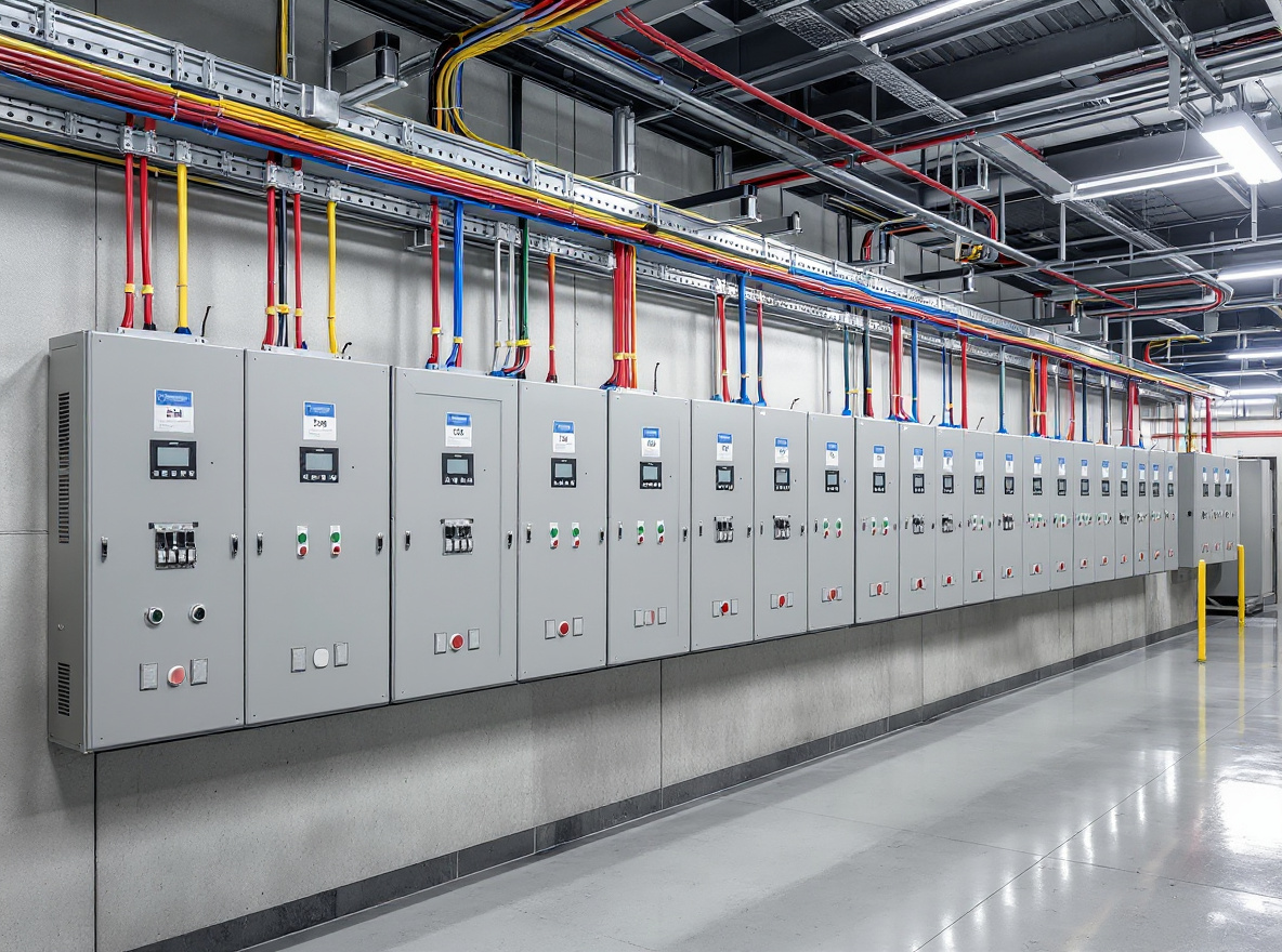 Electrical panels and systems with color-coded cable organization#1.3