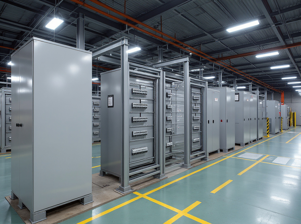 Switchboard manufacturing facility with electrical panels and busbar systems#1.3