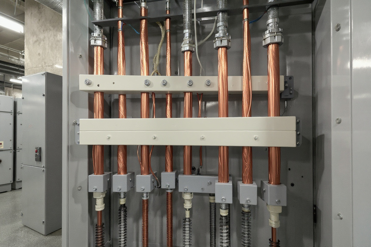 Primary distribution busbar system in industrial electrical panel#1.5