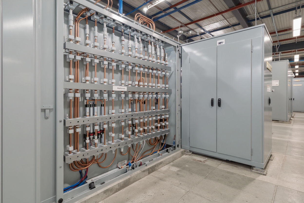 Industrial electrical distribution system with copper busbar components#1.5