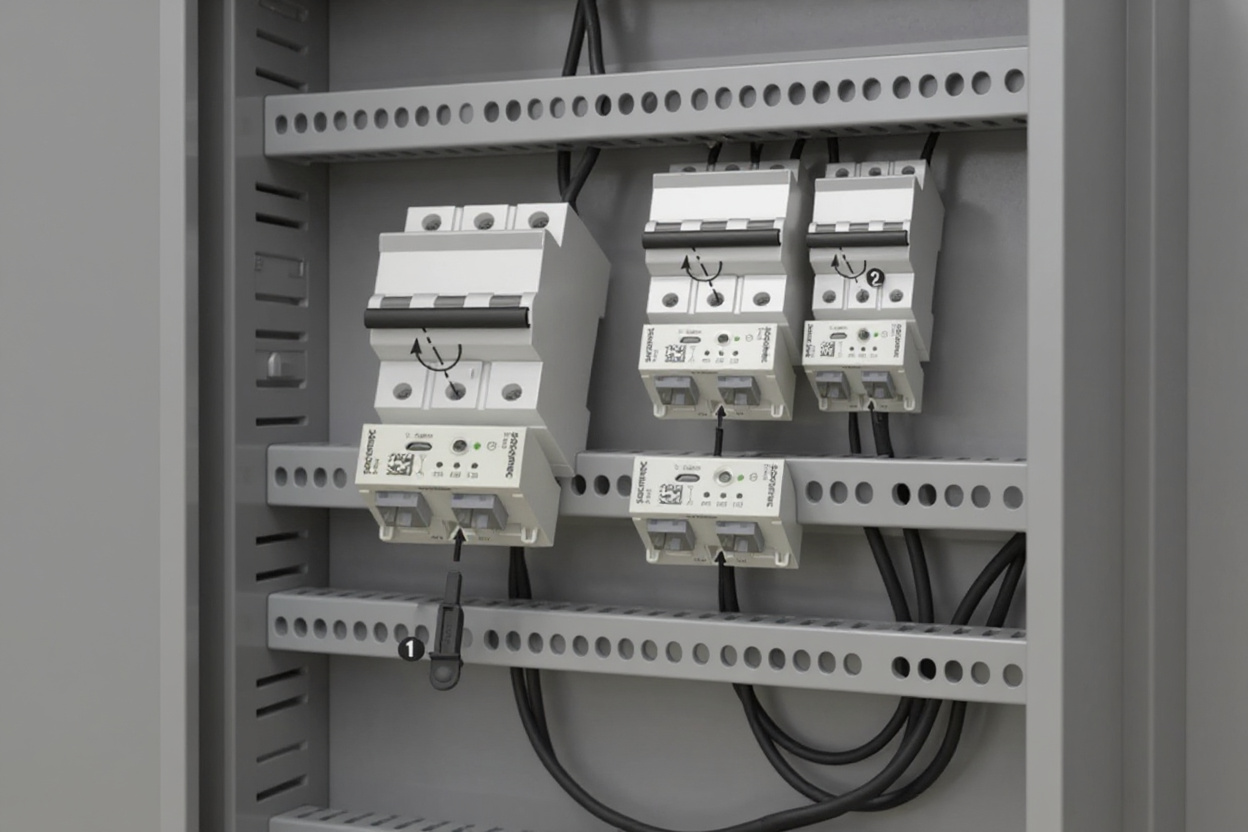Compact electrical distribution systems with DIN rail mounting configurations#1.6