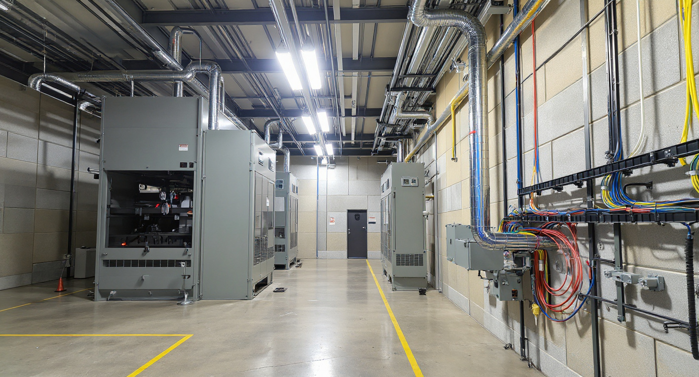 Industrial facility with contamination risk management using detectable cable management solutions#1.78