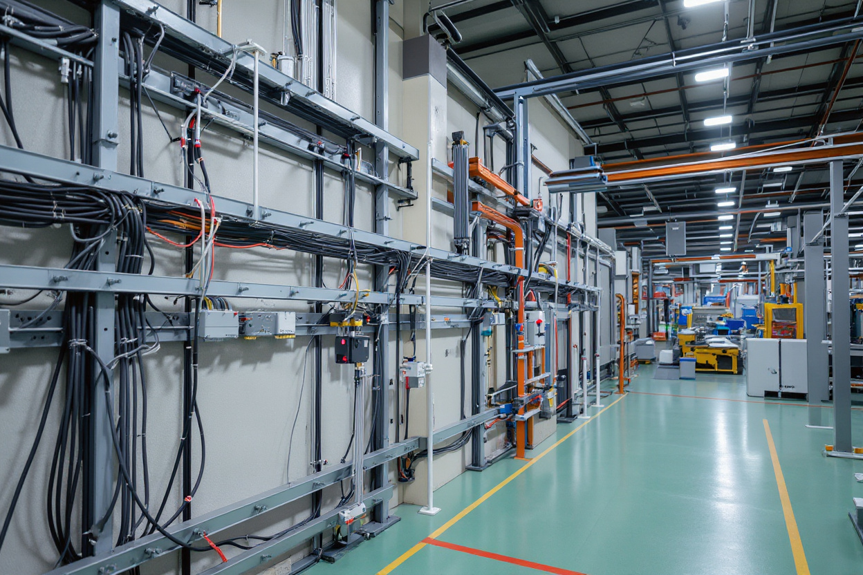 Industrial cable management and organization systems in manufacturing plants#1.5