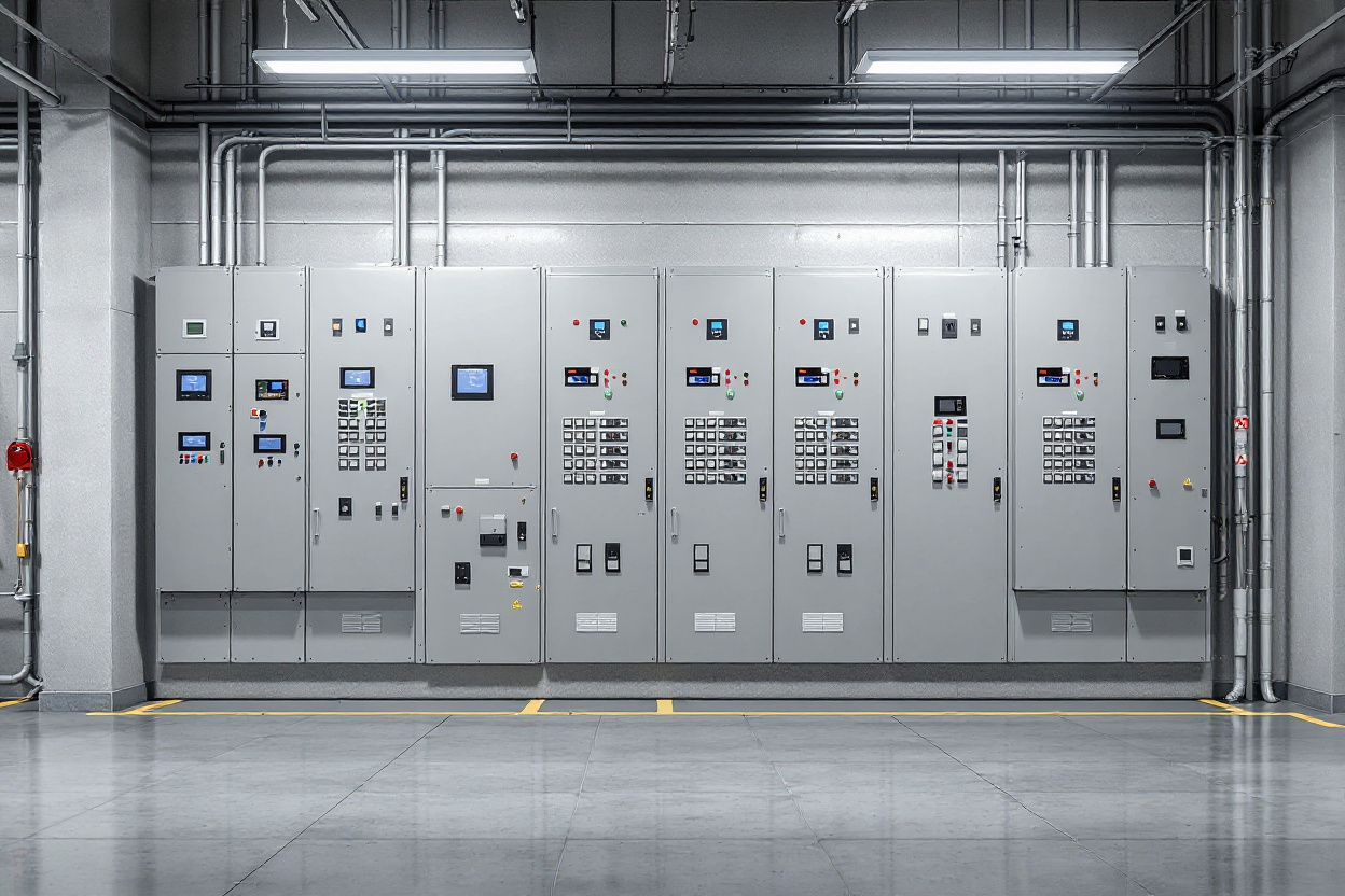 Industrial electrical switching panels and transfer switches for power distribution systems#1.5