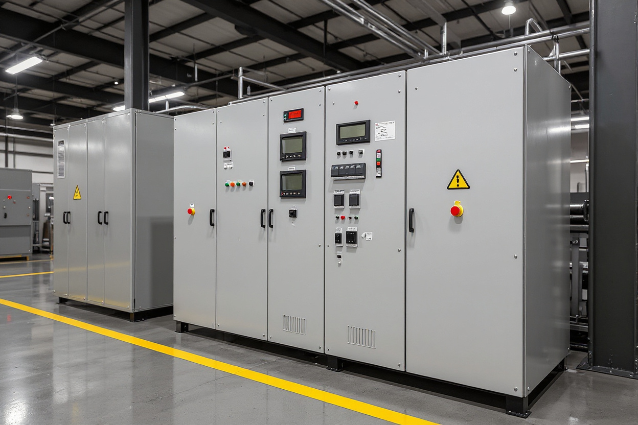 Manufacturing automation control systems with electrical switching components for industrial processes#1.5