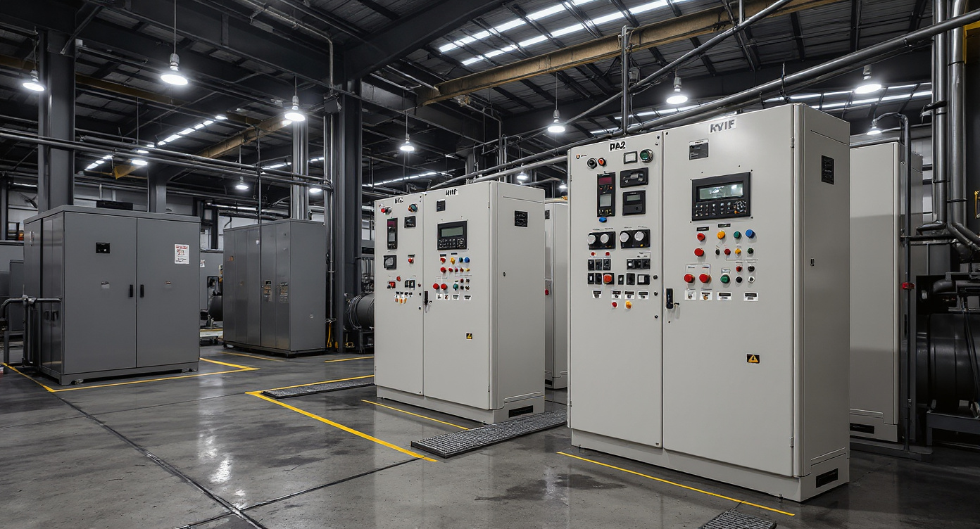 Industrial facility with heavy duty motor control equipment and electrical panels for severe duty applications#1.8