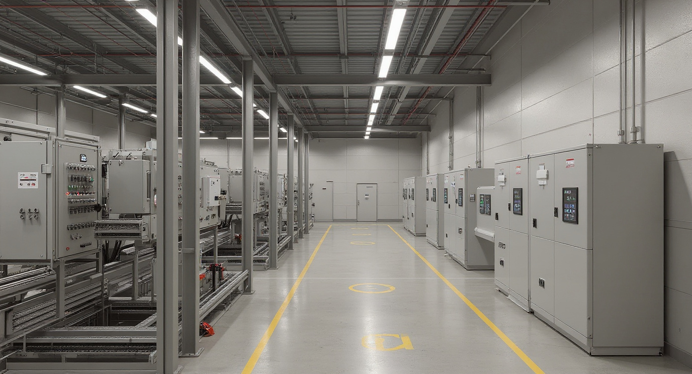 Industrial automation facility with variable load motor control systems and sophisticated starting equipment#1.8