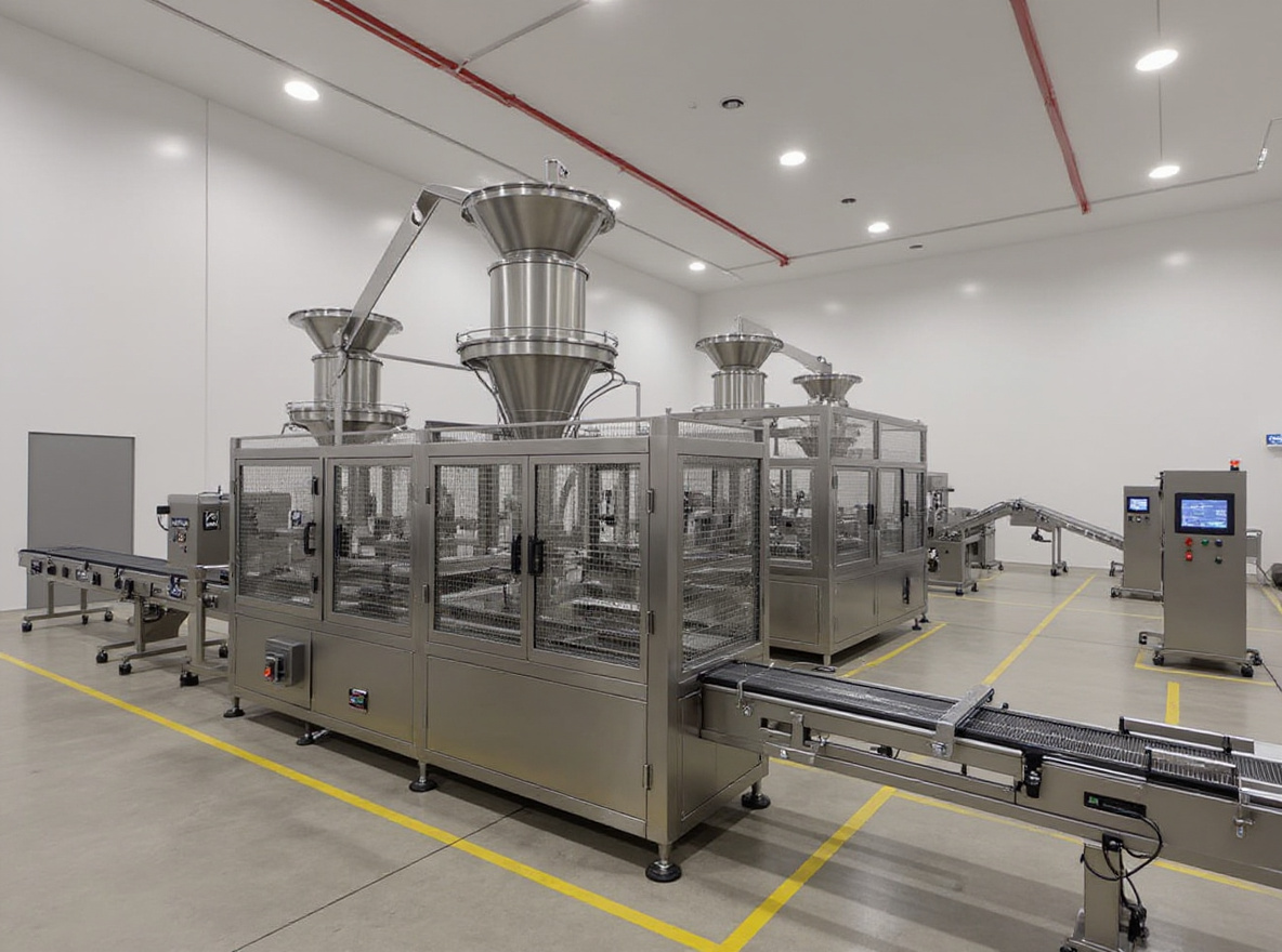 Complete dry bulk bag line from filling to palletizing with integrated control systems#1.2