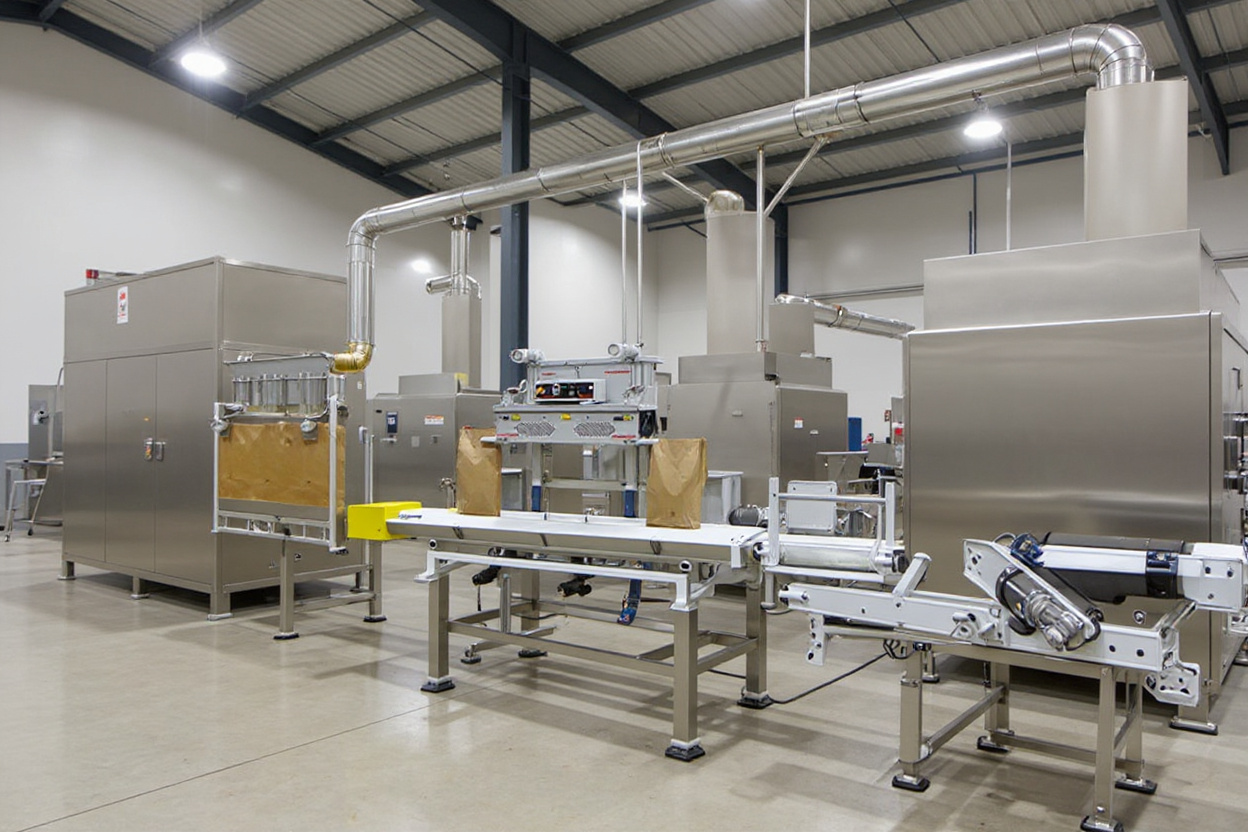 Chemical industry conveyor systems for powder and granule transport#1.6