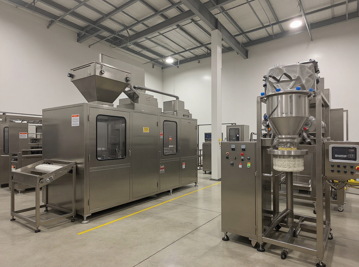 Food processing facility with dry bulk packaging equipment for flour, sugar, and other food ingredients#1.3