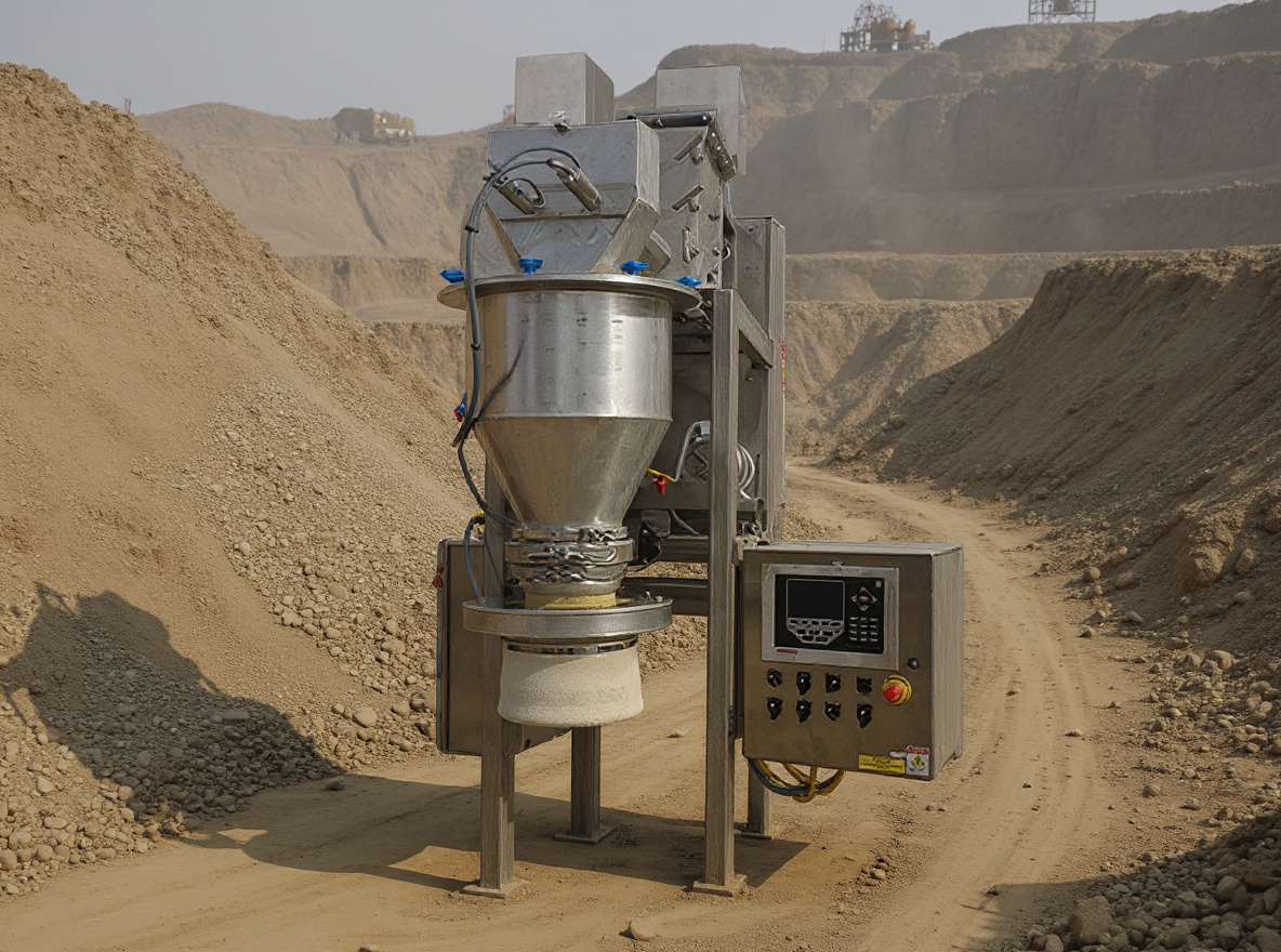 Mining operation with heavy-duty bulk bag equipment for minerals, sand, and industrial materials#1.3