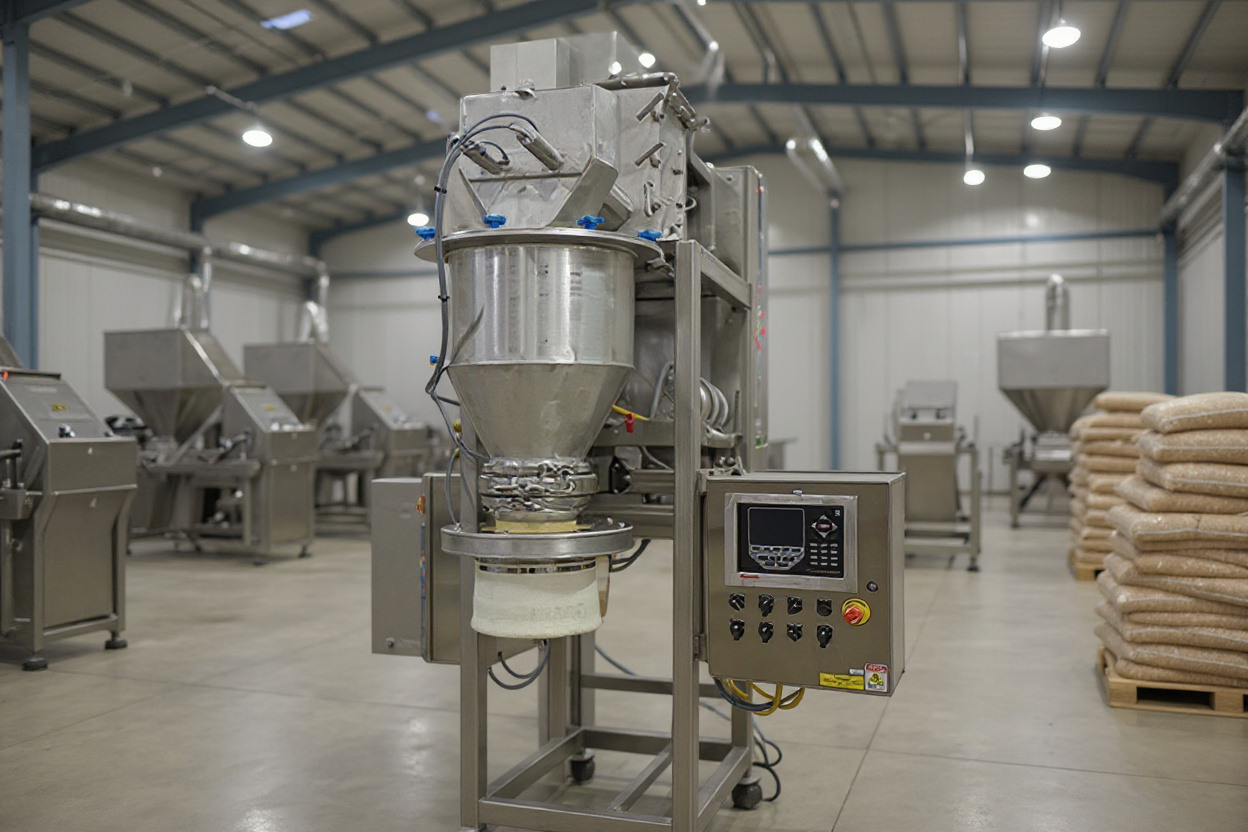 Feed packaging machinery for agricultural applications in industrial setting#1.5