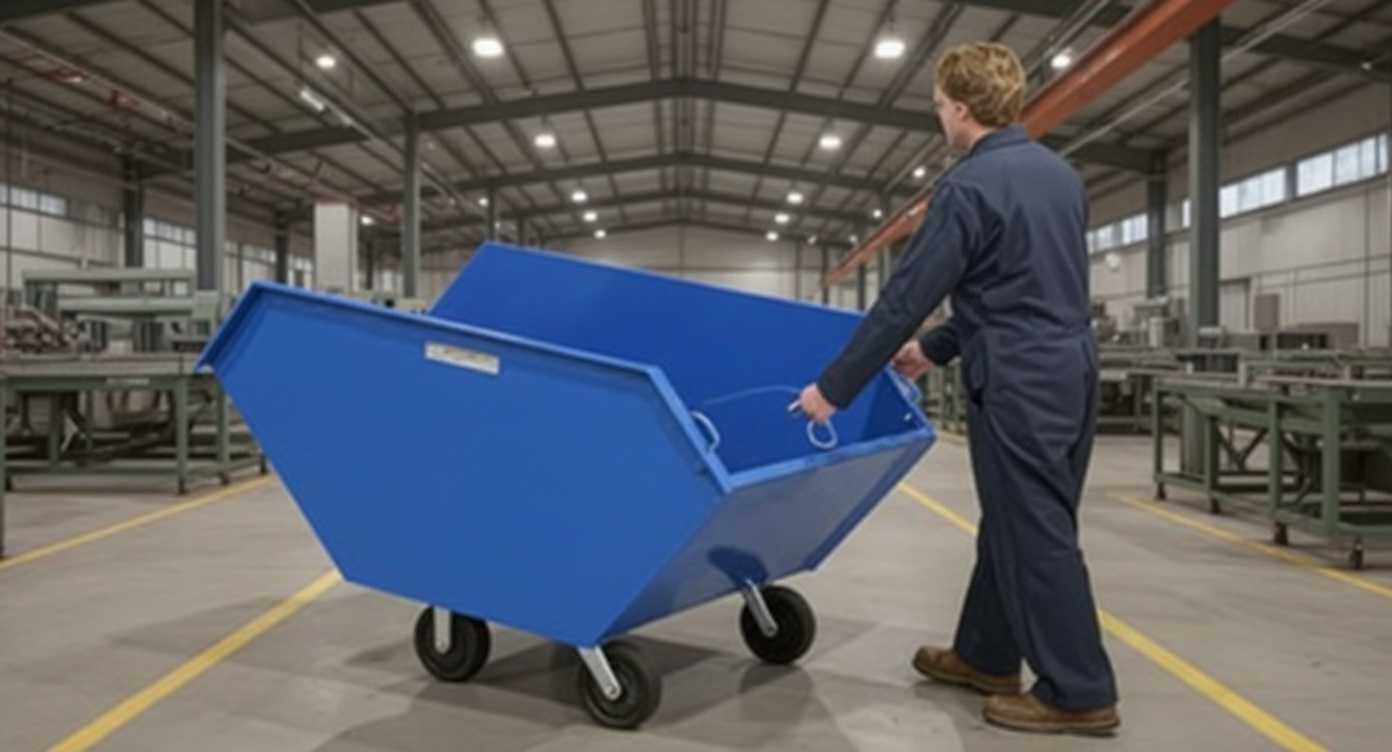 Manufacturing facilities using industrial cart wheels for material handling and production#1.9