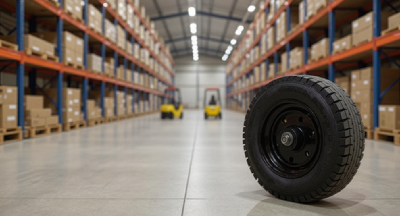 Warehousing operations requiring durable cart wheels for inventory management and logistics#1.9