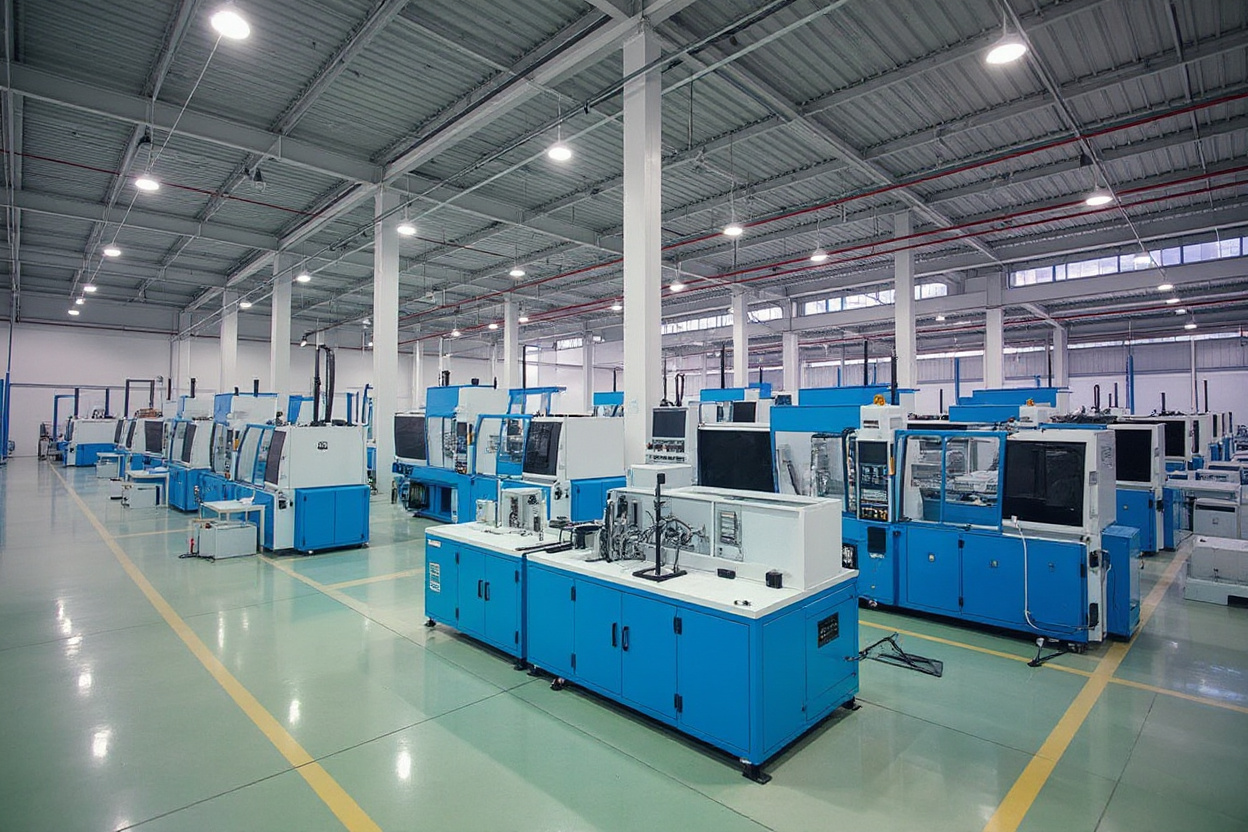 Plastic processing facility with extrusion and molding equipment#1.6