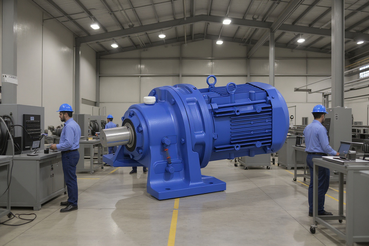 Industrial motor and gear reducer facility with power transmission equipment and expert technicians#1.5