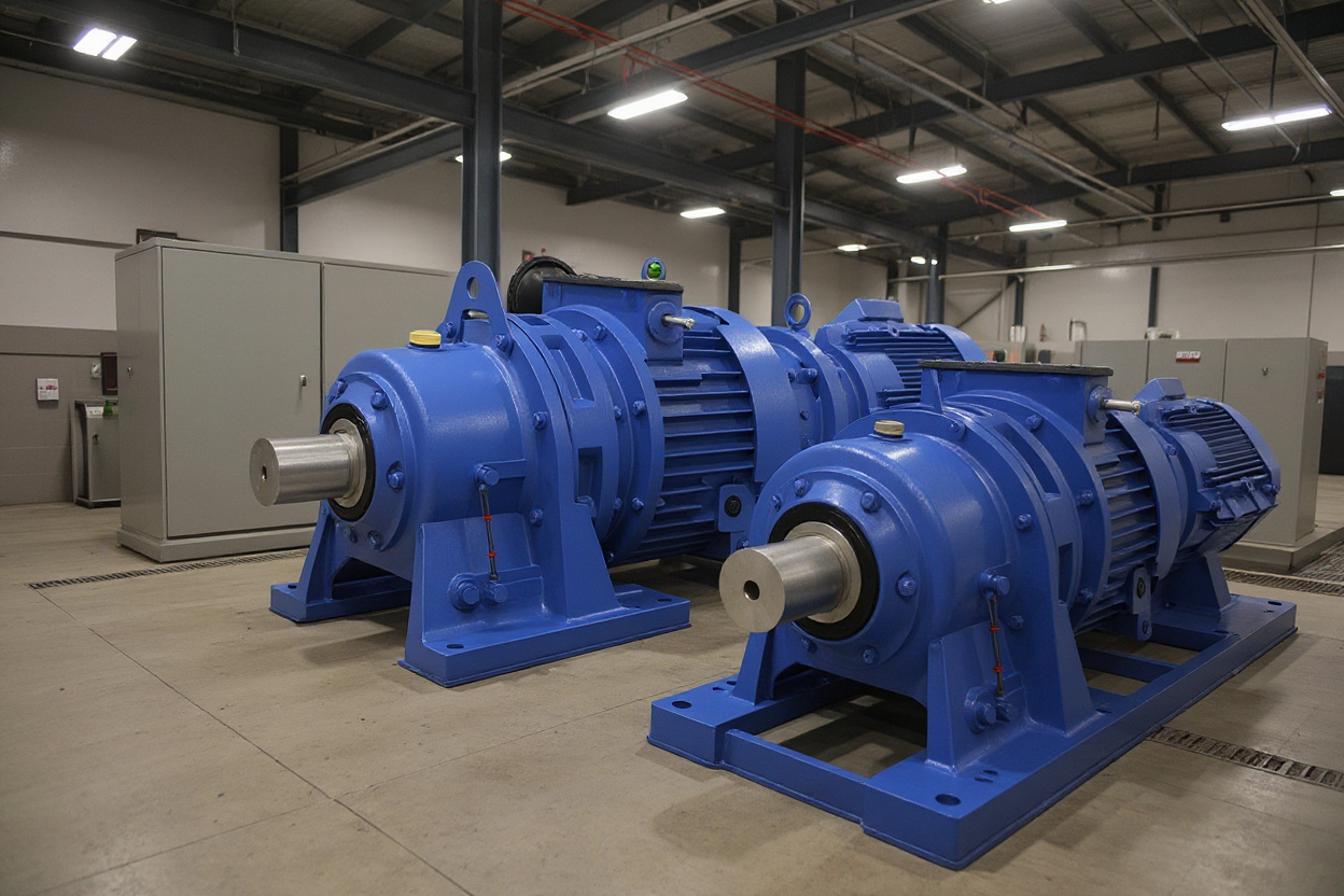 Industrial pumping station with centrifugal pumps and motor-driven pump systems#1.6